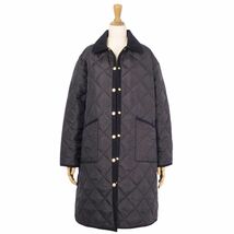 未使用 トラディショナルウェザーウェア Traditional Weatherwear コート キルティング 中綿入 レディース 32 ブラック cf05mm-rm11e27515_画像3