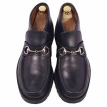 グッチ GUCCI ブーツ チャッカブーツ ホースビット カーフレザー シューズ 靴 メンズ イタリア製 7 1/2D ブラック cf04oo-rm05e27257_画像4