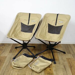 美品 タロン TALON One Action Chair ワンアクション チェア 2脚セット 折りたたみ イス 椅子 キャンプ アウトドア cf05ol-rk26y05652