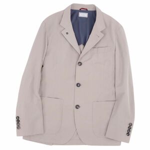 美品 ブルネロクチネリ BRUNELLO CUCINELLI ジャケット テーラードジャケット 無地 アウター メンズ 52 グレージュ cf05ot-rm05f10148