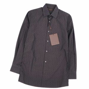  unused Louis Vuitton LOUIS VUITTON shirt long sleeve long sleeve monogram cotton tops men's 39/15 1/2 cf05ot-rm05f10153