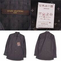 未使用 ルイヴィトン LOUIS VUITTON シャツ ロングスリーブ 長袖 モノグラム コットン トップス メンズ 39/15 1/2 cf05ot-rm05f10153_画像5