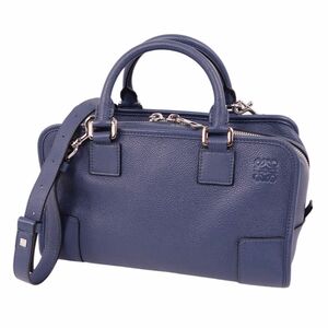 極美品 ロエベ LOEWE バッグ 2way ハンドバッグ ショルダーバッグ アマソナ28 アナグラム レザー カバン レディース cf05ot-rm05f10162