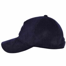 極美品 ミュウミュウ miumiu 2023 キャップ 帽子 ロゴ コーデュロイ レディース イタリア製 S(57cm) ネイビー cf05os-rm05f10177_画像3