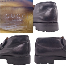 グッチ GUCCI ブーツ チャッカブーツ ホースビット カーフレザー シューズ 靴 メンズ イタリア製 7 1/2D ブラック cf04oo-rm05e27257_画像9