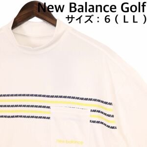 【新品、未使用】ニューバランスゴルフ　Tシャツ　メンズ　サイズ：６（ＬＬ）　ホワイト　夏