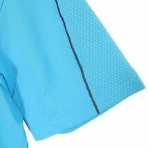 【新品、未使用】ニューバランスゴルフ　Tシャツ　メンズ　サイズ：４（Ｍ）　ブルー　夏_画像7