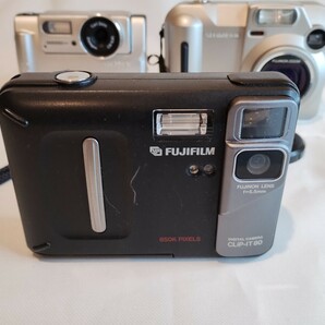  コンパクトデジタルカメラFUJIFILMCLIP-IT80Finepix600z SONYDSC-F55VPENTAXoptioS ジャンク品まとめて デジカメコンデジの画像4