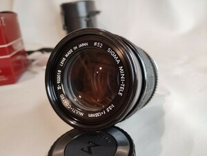 シグマミニテレ135mmf3.5OLYMPUS用レンズ 元箱レンズケース付き単焦点 中古品 SIGMA　オリンパス用