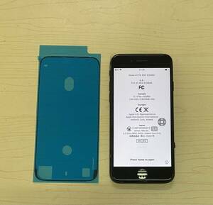 中古純正品 iPhone 7 フロントパネル 　タッチ スライド 操作出来ました、カラー黒、防水シール付き 、ジャンク