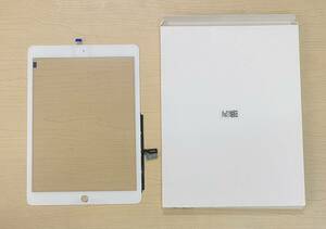 新品 iPad iPad7、iPad8 フロント タッチ パネル ガラス割れ・タッチ不良 修理・交換用 カラー白