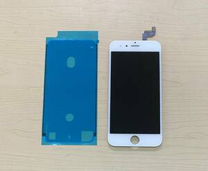 中古純正品 iPhone 6s フロントパネル 　タッチ スライド 操作出来ました、カラー白、防水シール付き 、ジャンク