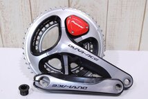 ★SHIMANO シマノ FC-9000 DURA-ACE 170mm 50/34T 2x11s pioneer 両足計測パワーメータークランクセット BCD:110mm_画像1