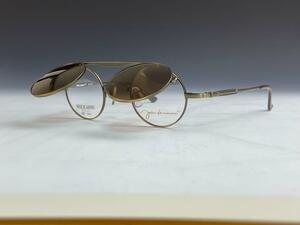 新品 ジョンレノン 丸眼鏡 複式 跳ね上げサングラス付き JL1114C3 ブラウン 鯖江メガネ【フレーム＋度付きレンズ＋ケース 眼鏡セット】