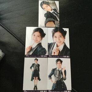 即決 希少 AKB48 2015年 10月 福袋当選品 月別復刻 5枚コンプ 共通入り 田野優花