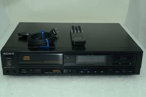 SONY ソニー コンパクトディスクプレーヤー　CDプレーヤー　CDP-510　リモコン付　トレーベルト交換　音出し動作確認