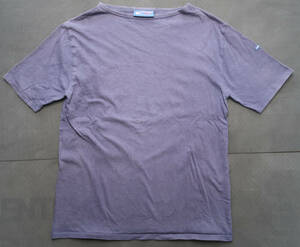セントジェームス 半袖 Tシャツ カットソー 薄手 USA40 ML コットン100% 無地 フランス製 ネイビー 紺色 ユニセックス