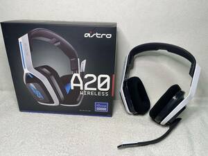 [ used beautiful goods ]Logicool G ASTRO Gaming A20 wireless ge-ming headset PS5 PS4 PC 2.1ch single one directivity f lip type Mike A20WL-PS