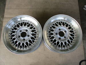 BBS　RS２４４　１６インチ　PCD１１４．３　８J　＋３３　２本セット　画像判断　①