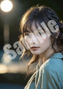 AI美女 AIイラスト A4ポスター 写真用光沢紙使用 高画質 AIアート AIグラビア コスプレ かわいい 女の子 美人 美少女 水着　ab0023