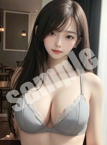 AI美女 AIイラスト A4ポスター 写真用光沢紙使用 高画質 AIアート AIグラビア コスプレ かわいい 女の子 美人 美少女 水着　ab0231