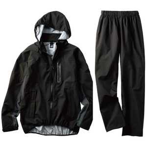  Work man [3L size ]INAREM(ina Lem ) stretch rainsuit black NR001 Aegisi-jis top and bottom set WORKMAN