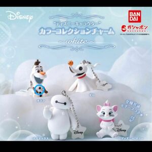 ディズニーキャラクター カラーコレクションチャーム white ガチャガチャ オラフ ガチャガチャ