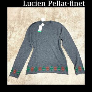 【定価28万未使用カシミヤ100】ルシアンペラフィネ　麻　スカル　Lucien Pellat-Finet