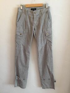 [ free shipping ] used JILL STUART Jill Stuart corduroy pants flax . size 0