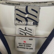 PLAYERZ プレイヤーズ ユニフォームゲームシャツ フットボール 半袖 90s ビッグサイズ B系 XL ホワイト(白)_画像5