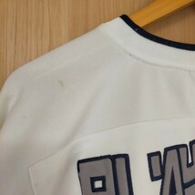 PLAYERZ プレイヤーズ ユニフォームゲームシャツ フットボール 半袖 90s ビッグサイズ B系 XL ホワイト(白)_画像8