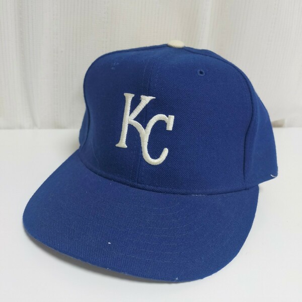NEW ERA ニューエラ ヴィンテージ 5950 USA製 59fifty キャップ 帽子 MLB KC カンザスシティロイヤルズ 7.375 ブルー(青)&#34;
