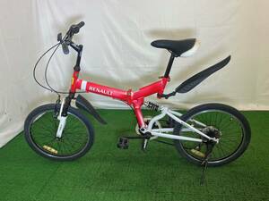  Obihiro departure * there is no highest bid!RENAULT! bicycle! folding type!20 -inch!