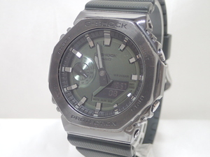 5302[T]CASIOカシオ/G-SHOCK/GM-2100B/メタルカバード/メンズ腕時計/アナデジ/グリーン