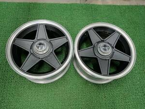 ★希少品★ WORK ワーク EWING 15×6.5J +25 4H-114.3 2本セット ★再塗装品★旧車等