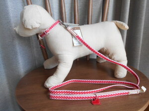 小型犬 　ワールド商事　フィールドポイントレザーチャーム　カラー＆リードセット　ピンク　SS　～5kg　