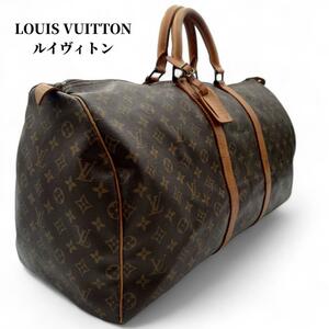 ルイヴィトン LOUIS VUITTON ボストンバッグ キーポル55 モノグラム メンズ 正規品アイテム 大容量 A3収納可 メンズ レザー 本革 希少品