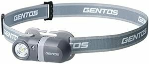 GENTOS(ジェントス) LED ヘッドライト 【明るさ120ルーメン/実用点灯4時間/防滴】 単3形電池1本または単4形電池1