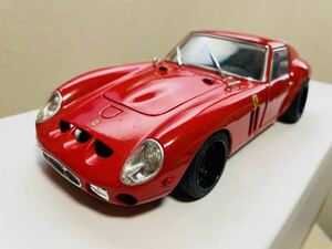 カスタム品 1/18 HW フェラーリ 250GTO 赤 ホットウィール 箱なし本体のみ Ferrari 