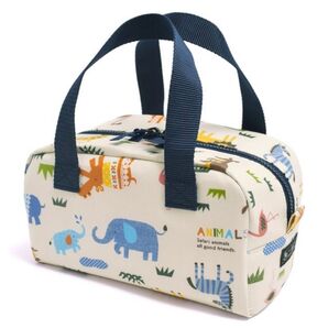 サバンナ横断どうぶつ大行進(生成) ランチ巾着&カトラリー 新品 未使用