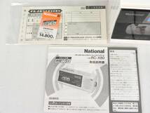 [R836]☆美品★National/ナショナル カセット付デジタルクロックラジオ FM/AM RC-X80 元箱・取説付_画像2