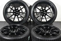 ☆YOKOHAMA アドバンレーシング RS2 18インチ☆PCD100 7.5J +50☆トライアングル TH201☆215/40R18☆86 BRZ インプレッサ レガシィ☆_画像1