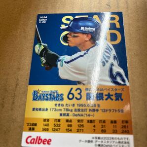 2024カルビープロ野球チップス スターカード 横浜ベイスターズ 関根大気の画像2