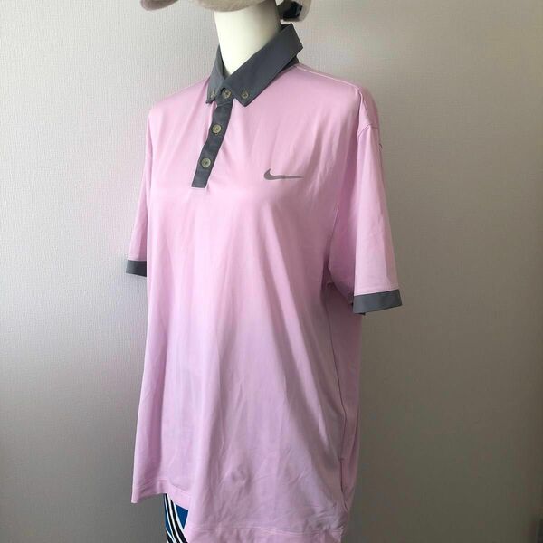 ナイキゴルフ DRY−FIT シャツ 半袖 TOURPERFORMANCE ストレッチゴルフウェア メンズ XLサイズ ポロシャツ