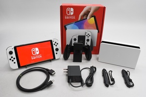 [ used ]Nintendo Switch have machine EL model 2021 [Joy-Con(L)/(R) white ] HEG-S-KAAAA