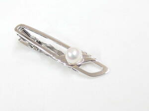 MIKIMOTO Mikimoto pearl pearl SILVER tiepin / MA1046