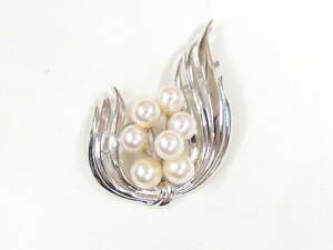 SILVER pearl pearl brooch top 2WAY / MA1059