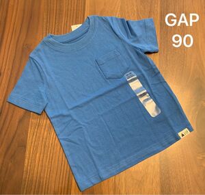 【新品】 baby GAP ベビー ギャップ 半袖 シャツ Tシャツ 男の子 無地 胸ポケット シンプル 90cm 