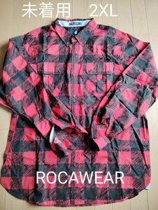 未使用　ROCAWEAR チェックシャツ　2XL