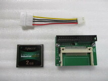 ●NEC PC-9821 内蔵 HDD（40ピン）●IDE CF変換アダプタ+CF カード 2GB●固定台付き●PC-9821V13で動作確認済み●_画像3